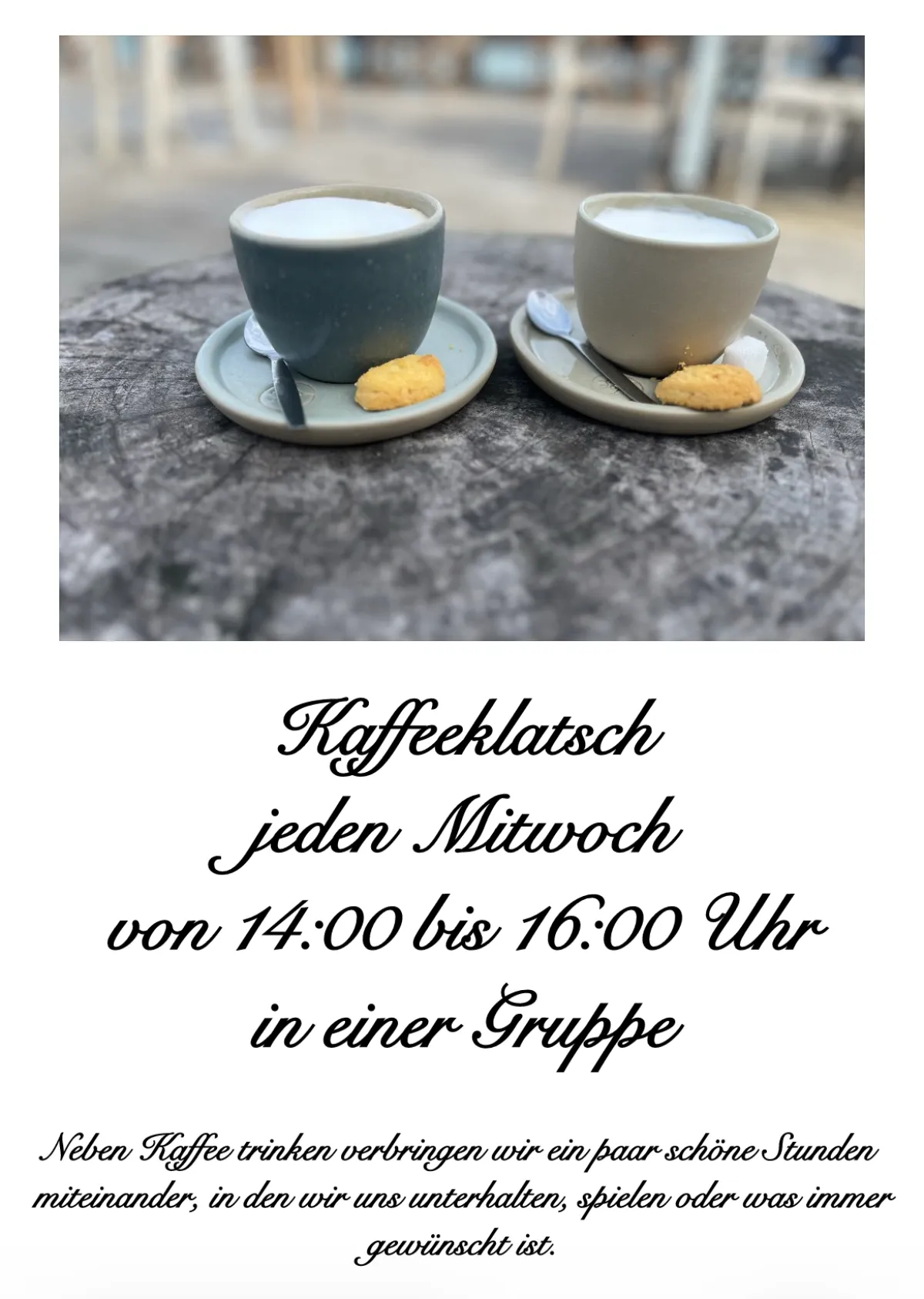 Schmitz Pflegeberatung & Betreuungsdienst - Kaffeklatsch